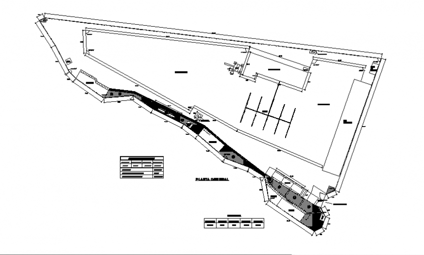 Industrial plant general plan auto-cad details dwg file