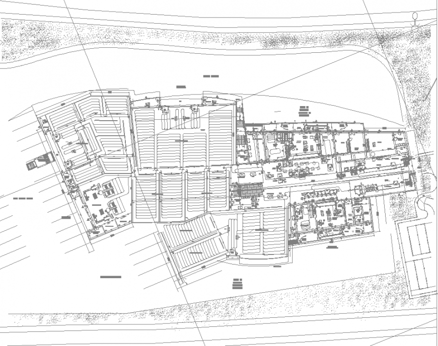 Industry site plan in dwg file.