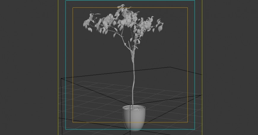Landscaper block of 3d plant detail revit file