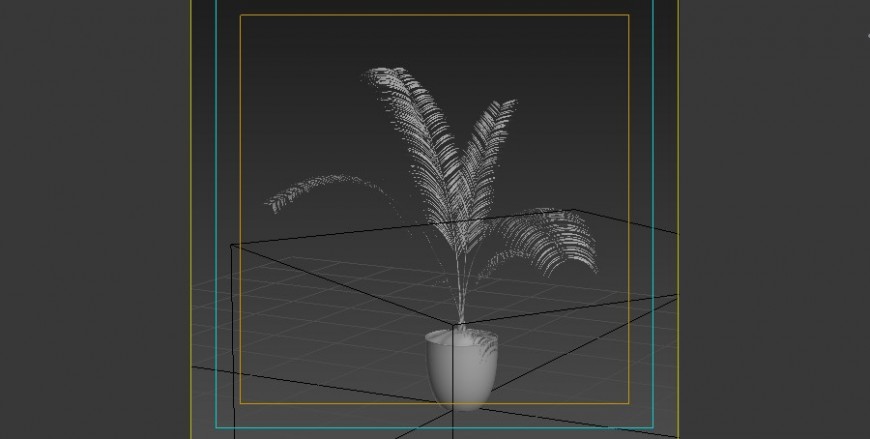 Landscaper block of 3d plant layout revit file