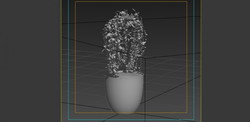 Landscaping plant block detail 3d model layout revit file