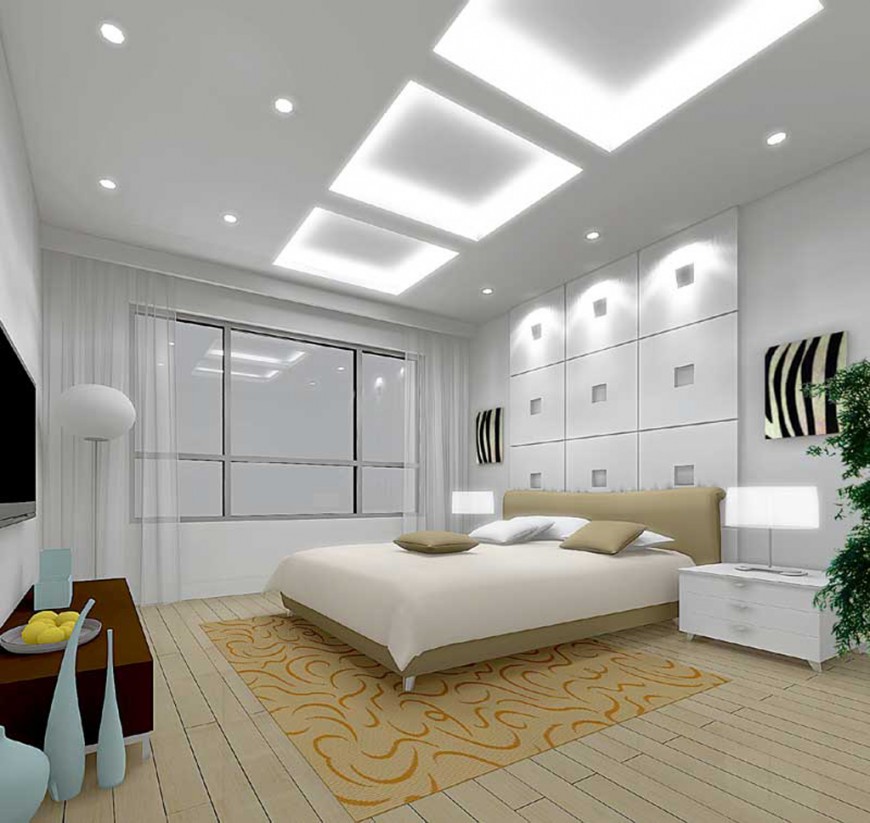 Lavish bedroom interior detail 3d model layout JPEG file