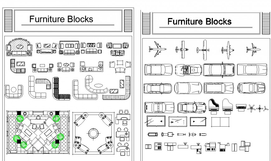 Living room furniture detail and electrical block detail dwg file