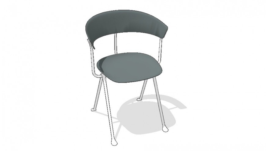 Magis office chair 3d model cad drawing details skp file