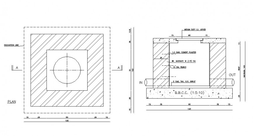 Medium duty ceiling cover plan and cad structure details dwg file