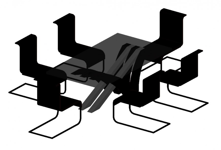 Office conference table 3d design cad drawing details dwg file