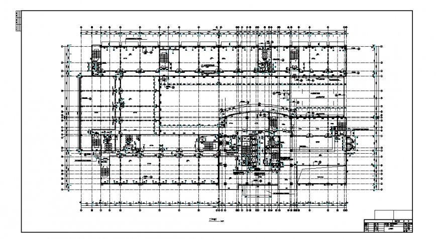 Office Floor plan Design in DWG file