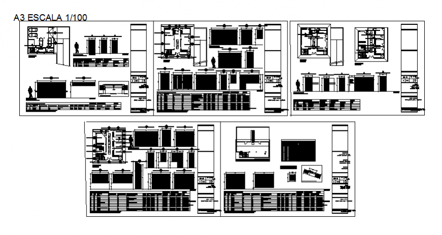 One family house elevation, section, plan, car pantry, structure and auto-cad details dwg file