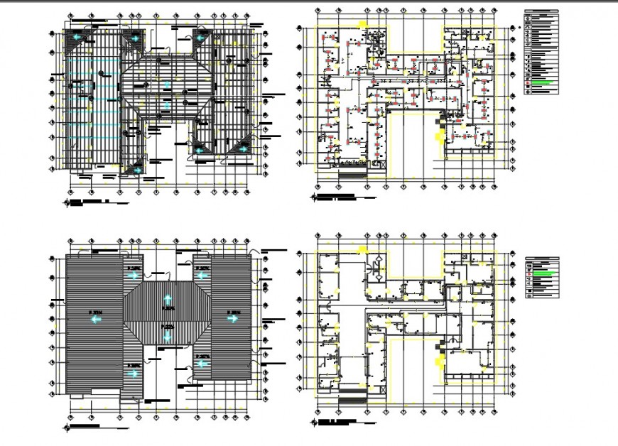 Plan detail of building 2d view CAD structural block autocad file