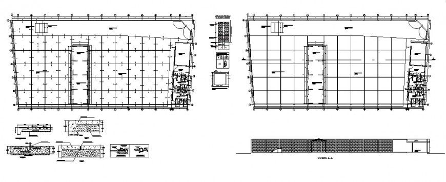 Recycling industrial plant detailed architecture project dwg file