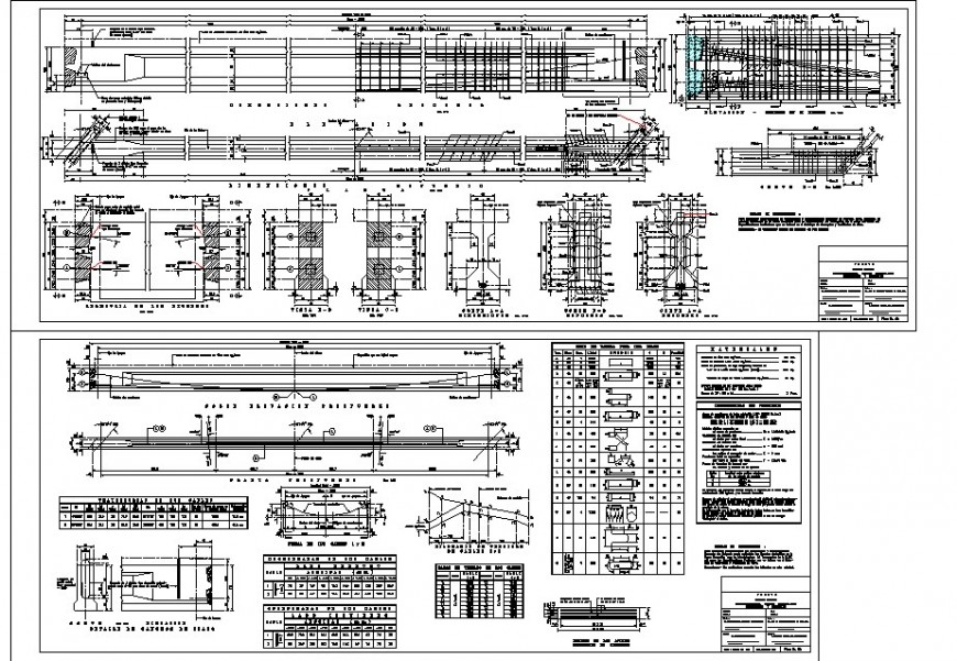 Reinforced concrete cement (RCC) structure detail 2d view CAD construction block layout dwg file