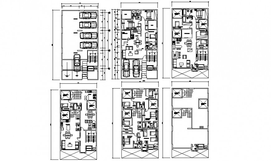 Residential apartment floor plan details drawing in AutoCAD