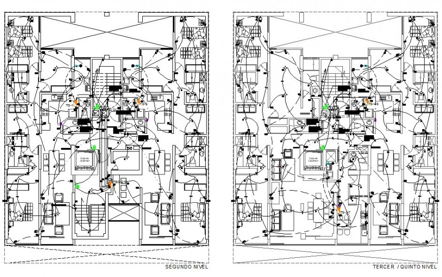 Residential house electrical fitting detail 2d view CAD block layout file in autocad format