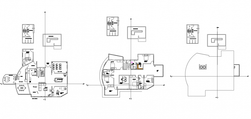 Residential house floor plan, toilets and auto-cad drawing details dwg file