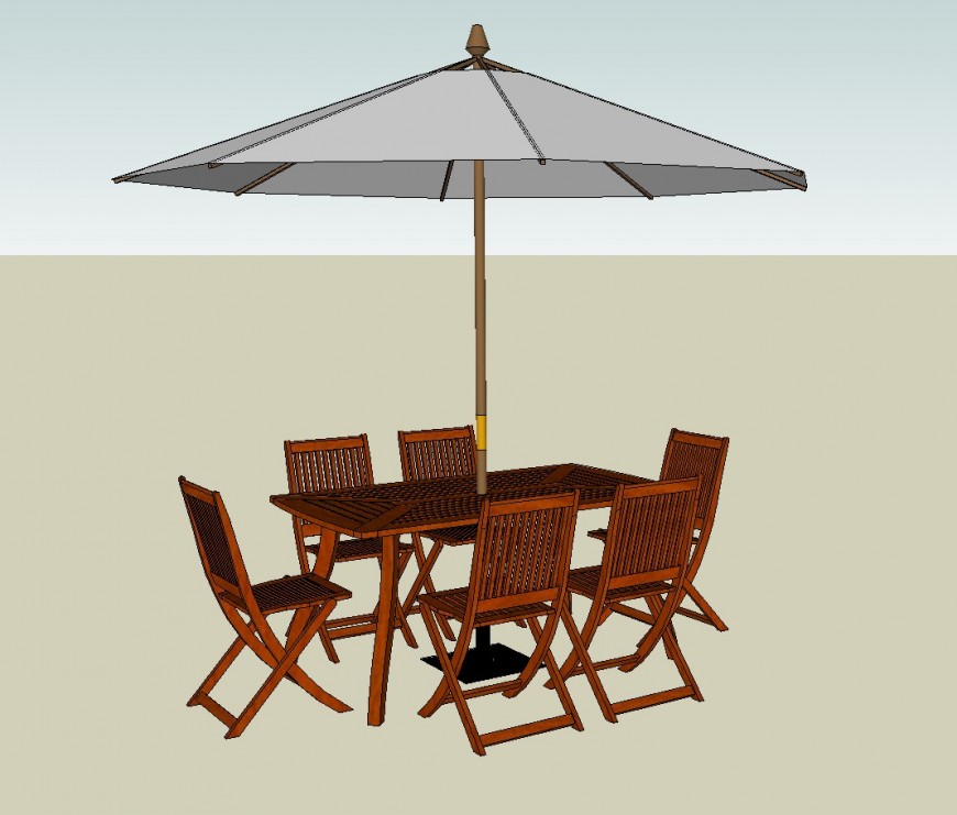 Restaurant furniture block of dining table and chair sketch-up file