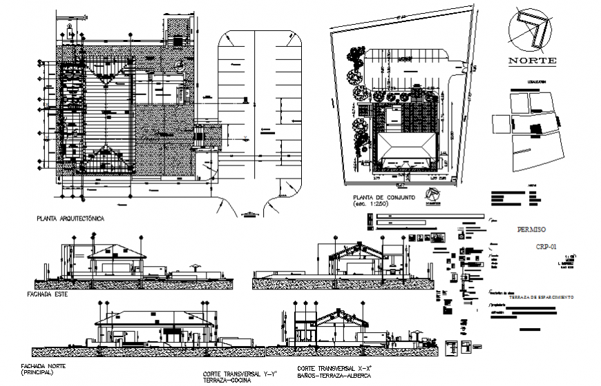 Restaurant with bar elevation, section, layout plan and auto-cad details dwg file