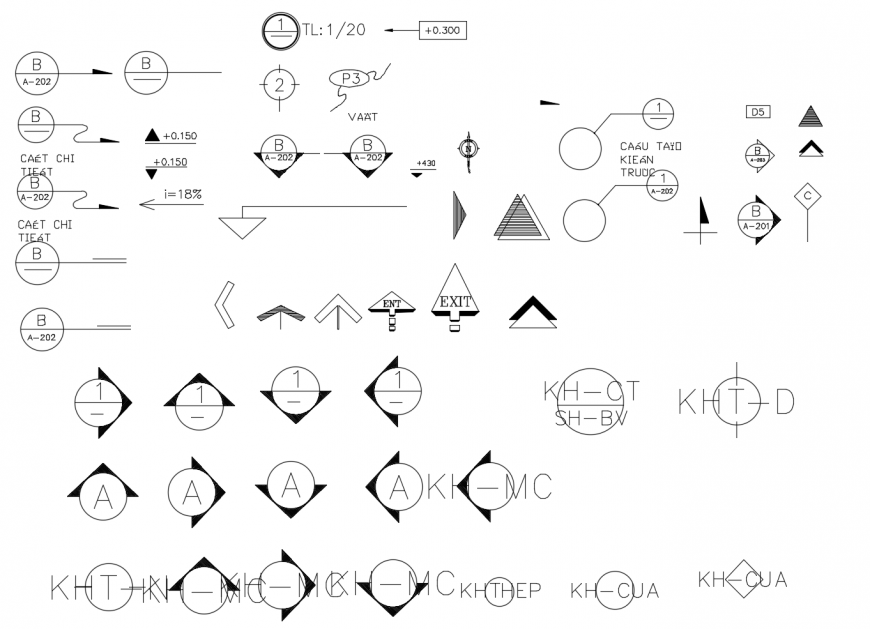 Road safety signs and symbols detail 2d view autocad file