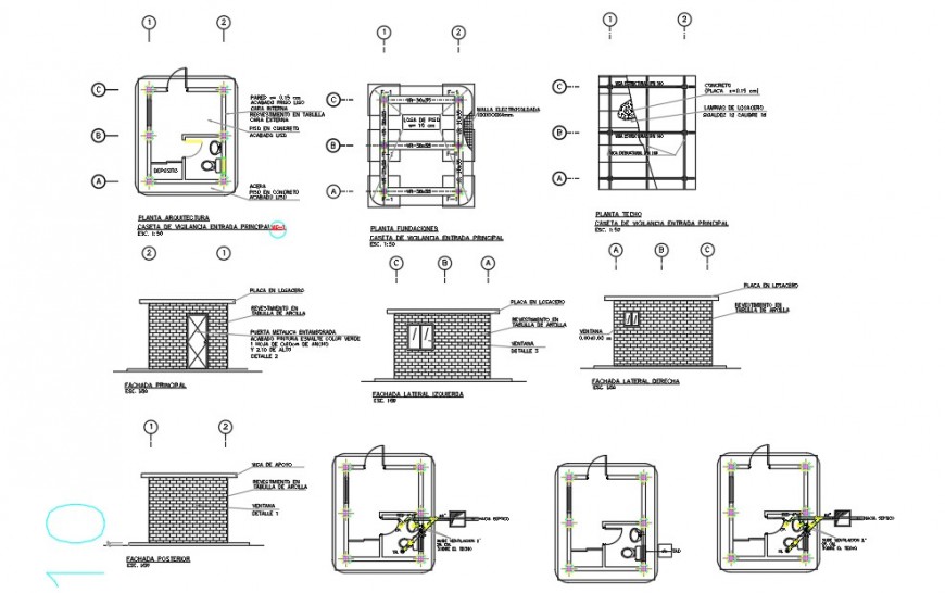 Sanitary toilet block detail 2d view plan and elevation layout autocad file