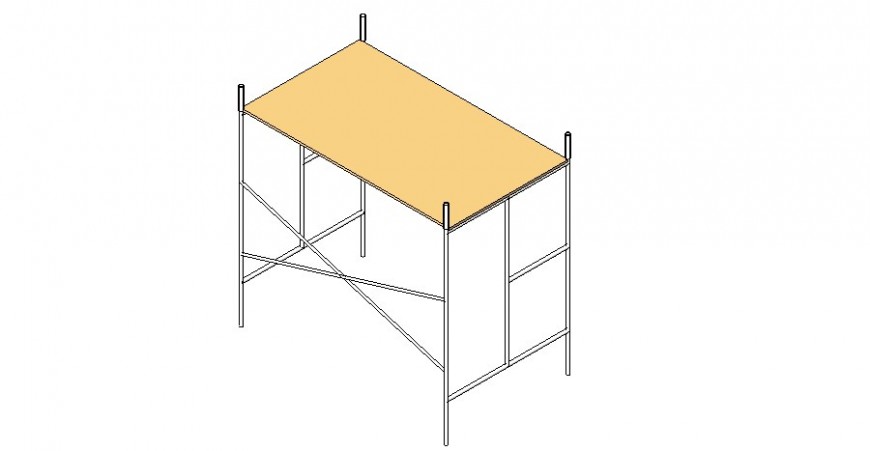 Scaffolding 3 d modal layout file