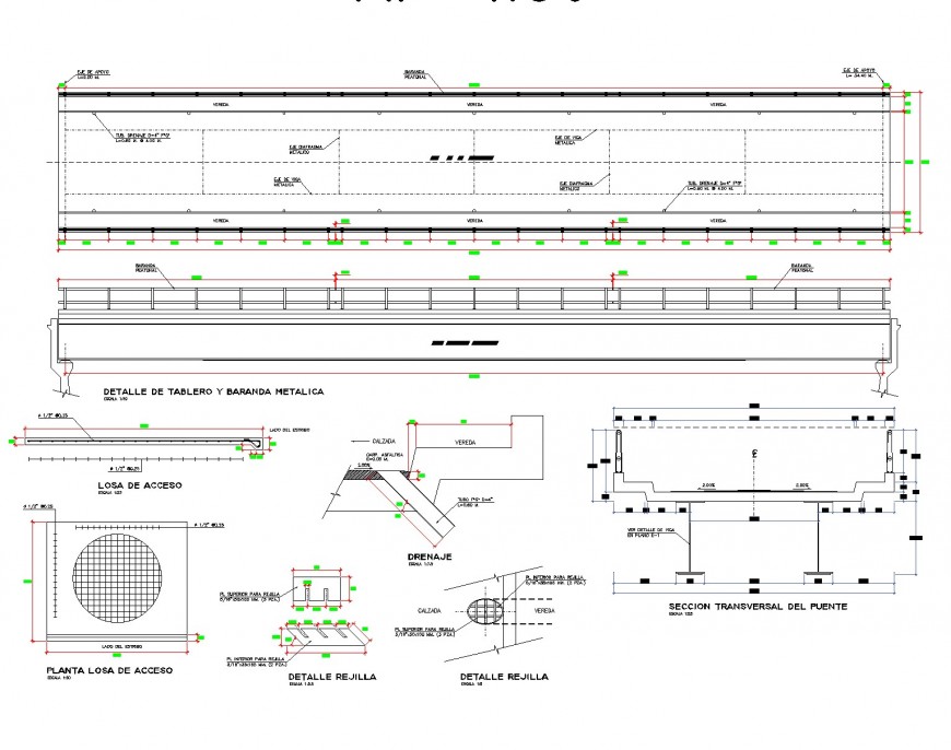 Section of slab detail dwg file