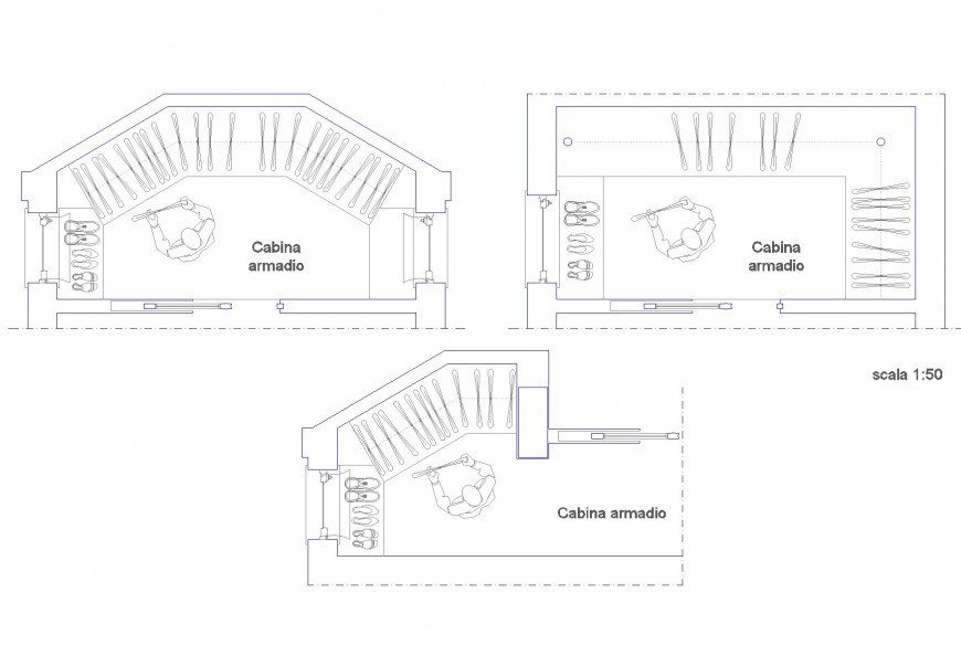 Shoe shop plan dwg file