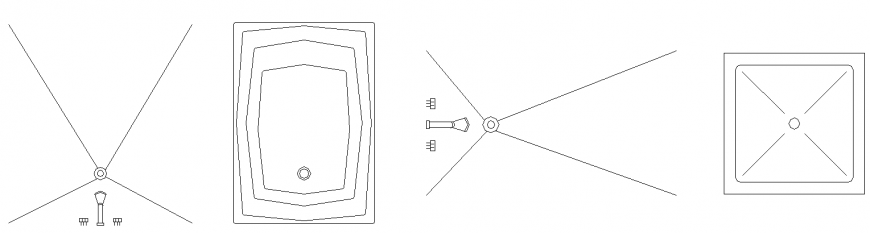 Shower detail drawing in dwg file.