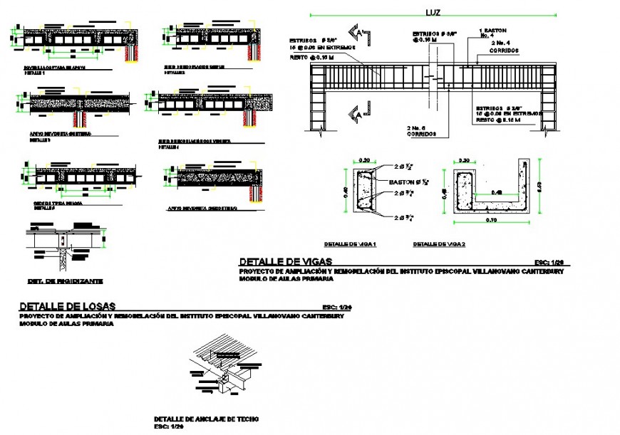 Simply supported beam detail 2d view CAD structural block layout file in autocad format