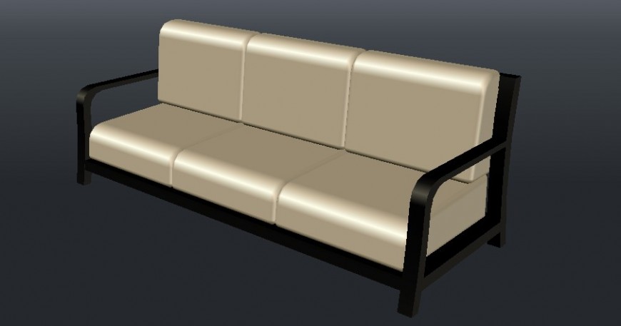 Sofa-set 3d model layout furniture blocks autocad file