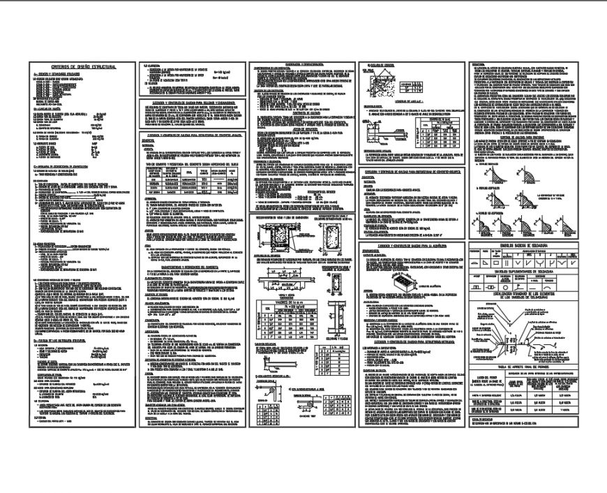 Specification details of building construction structure details dwg file