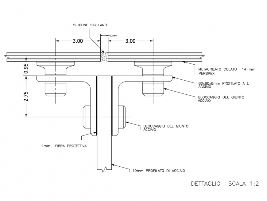 Spider details glasses of window structure details dwg file