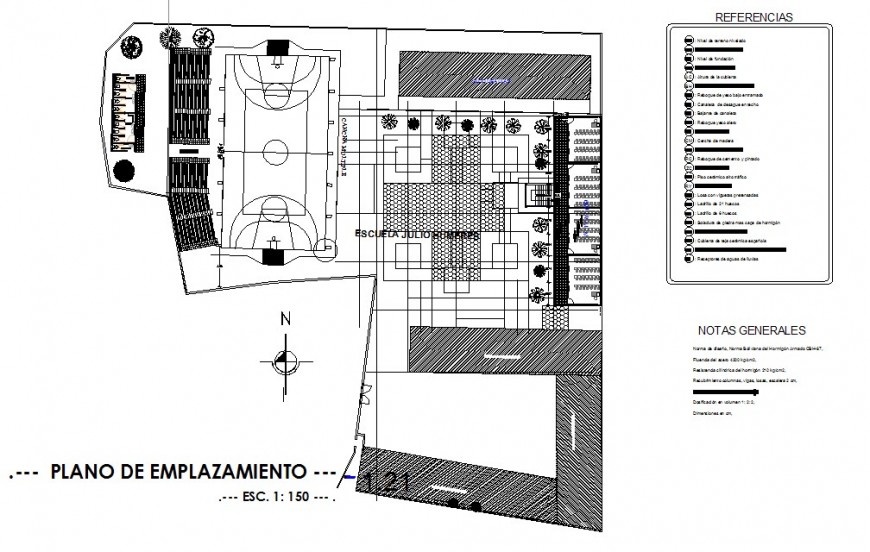 Sports ground detail 2d view CAD block layout file in autocad format