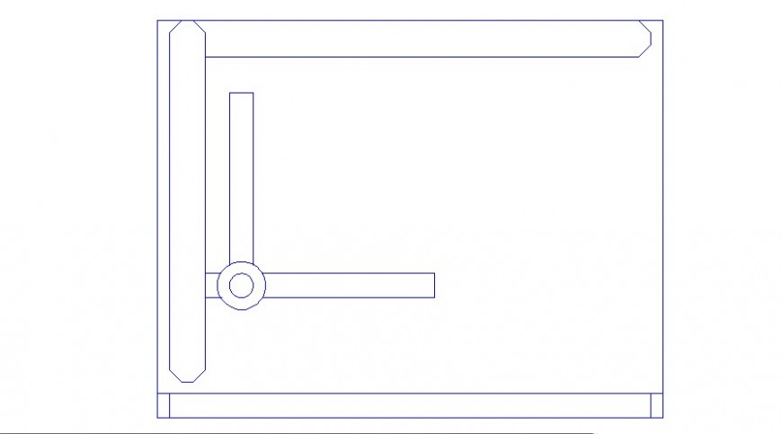Table block detail CAD furniture block autocad file