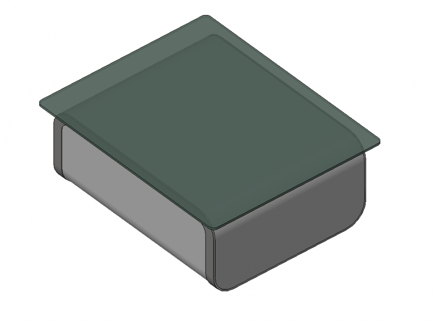 Table desk detail 3d model furniture block Revit file