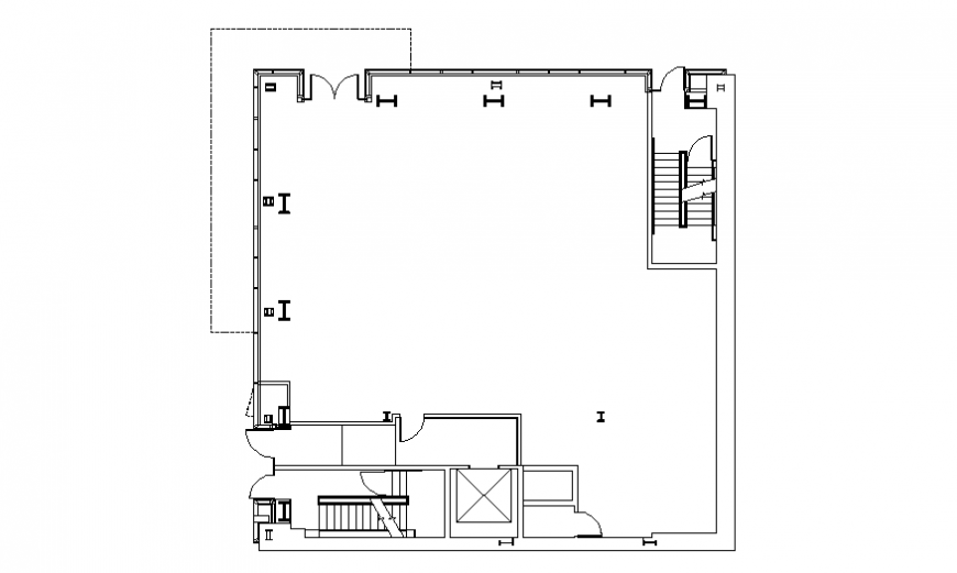 Terrace floor plan detail dwg file