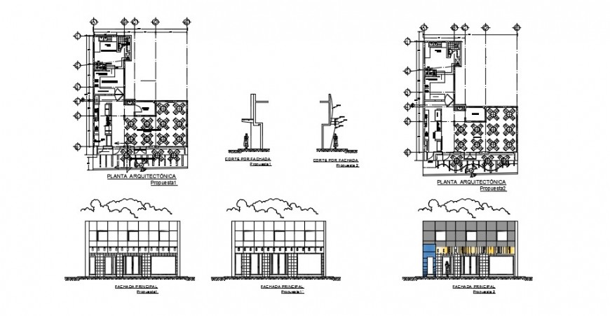 Top view layout plan of a hotel and restauran furniture dwg file
