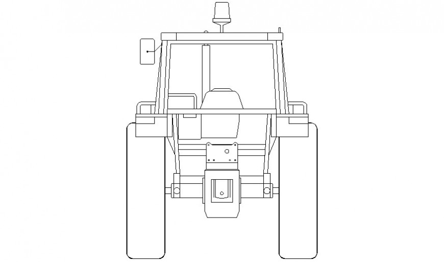 Truck detail drawing transportation block 2d view in autocad