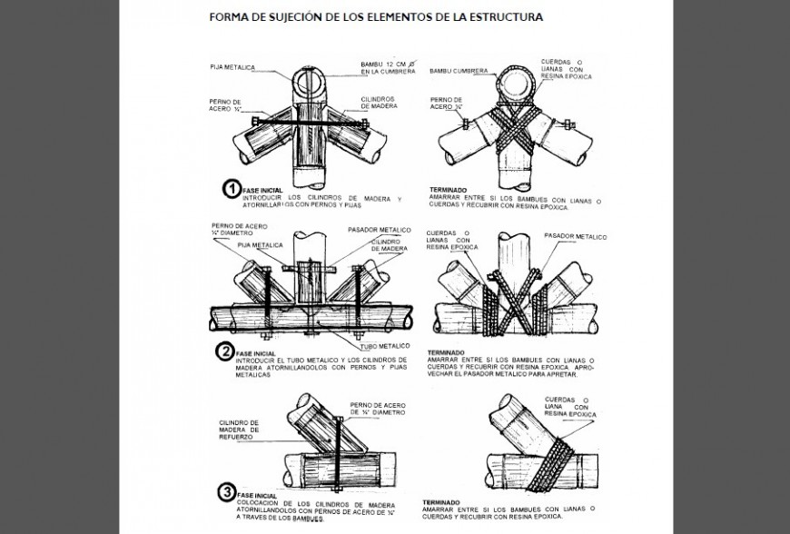 Wooden struts detail drawing in AutoCAD file.