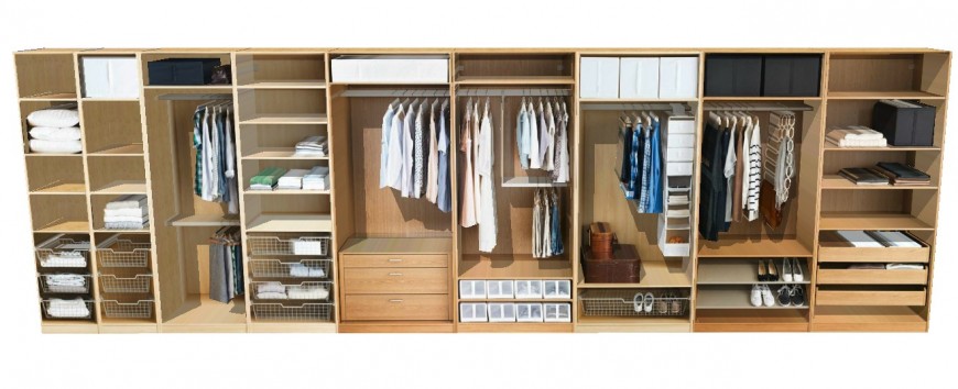 Wooden wardrobe cupboard detail 3d model layout Sketch-up file