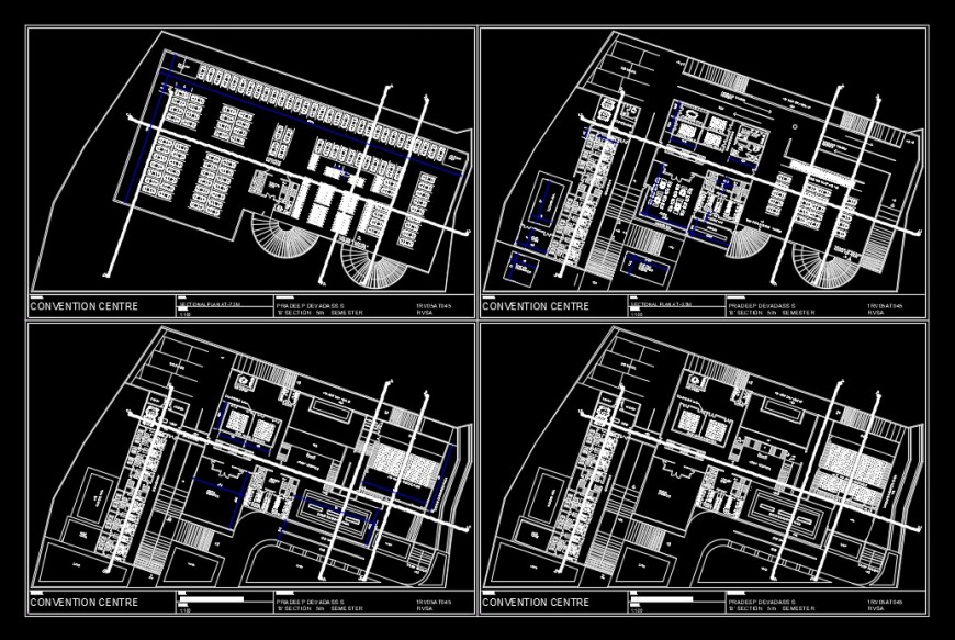 Club House Public Project AutoCAD Drawing Download DWG File