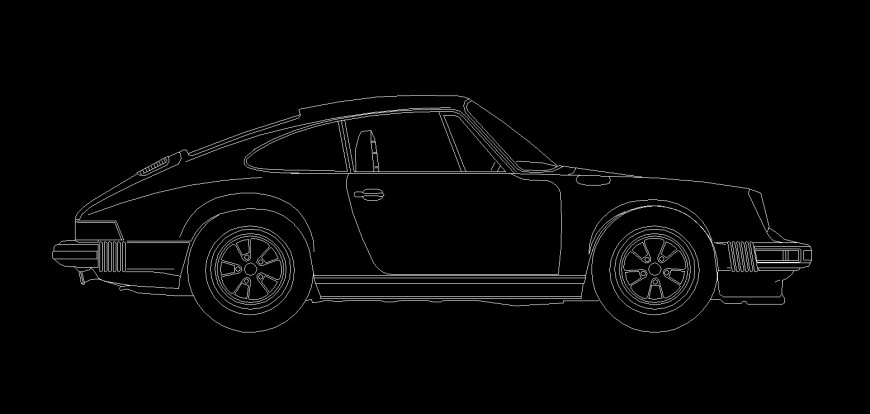 Creative luxury suv car cad block design dwg file