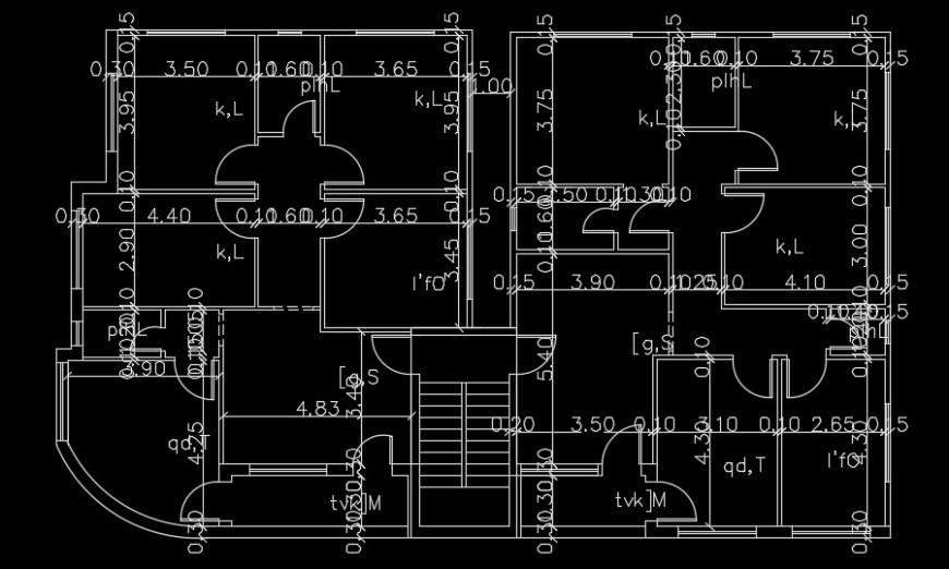 Measurement Details of House Floor Plan Architecture Drawing Download the file for free
