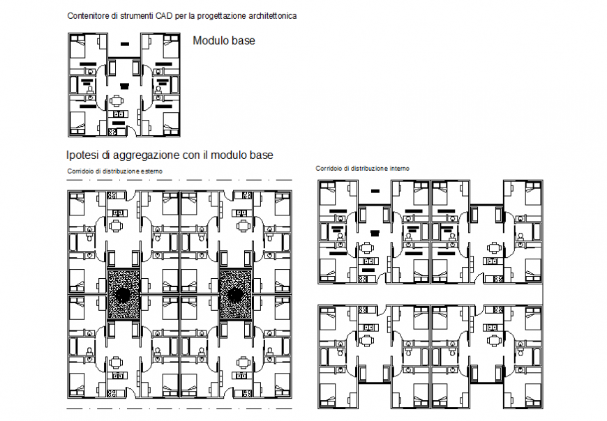 Architect school hostel planning layout file