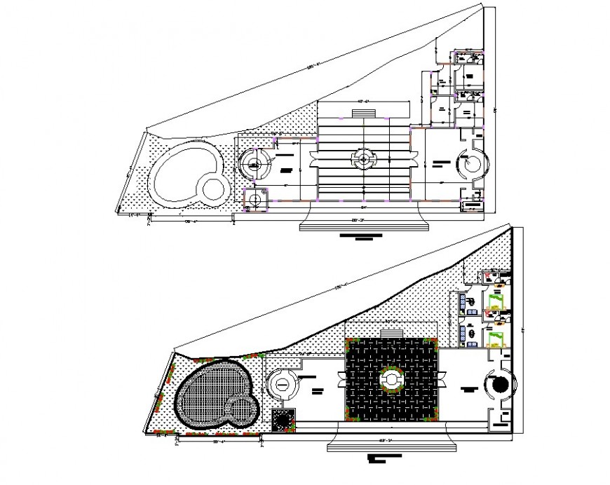 club-house-planning-autocad-file